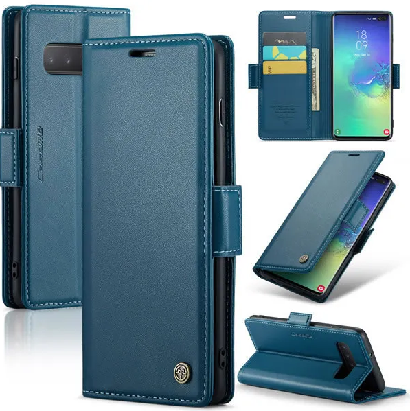 CaseMe Samsung Galaxy S10 Plus Retro Leather Wallet Case With RFID Blocking Card Slots - Image 2