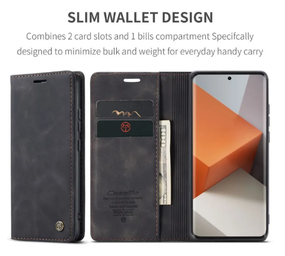 Magnetic Closure Premium Flip Cover for Xiaomi Redmi 12/12r,Redmi 12C ,Redmi 13C,Redmi Note 13 4G,Note 13 Pro 5G,Note 13 Pro Plus