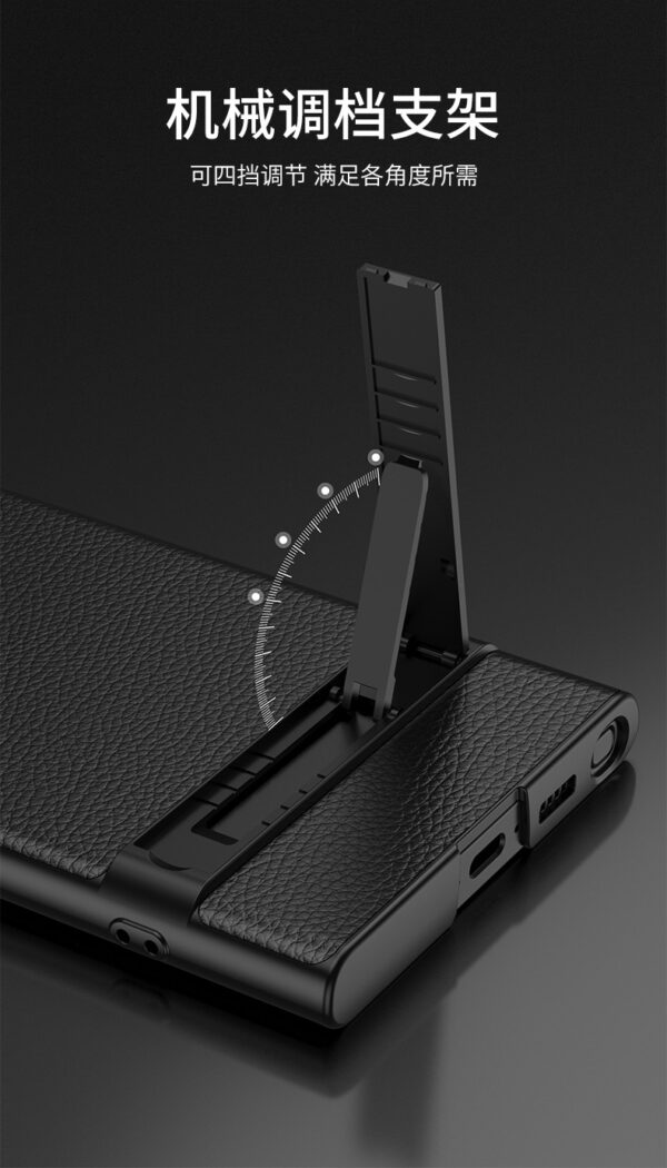 Luxury Premium All Inclusive Triumph Ultra Thin Plain Stand Anti-fall Plain Phone Case Cover for Samsung Galaxy S24 Ultra. - Image 7