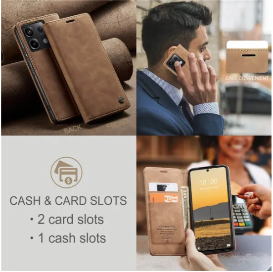 Magnetic Closure Premium Flip Cover for Xiaomi Redmi 12/12r,Redmi 12C ,Redmi 13C,Redmi Note 13 4G,Note 13 Pro 5G,Note 13 Pro Plus - Image 5