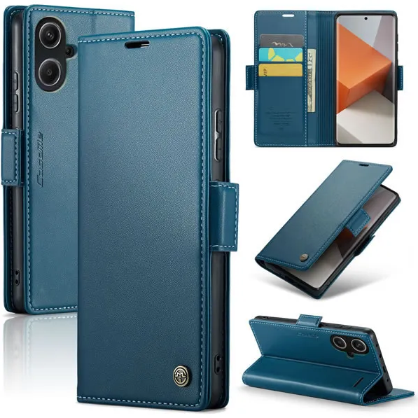 CaseMe Xiaomi Redmi Note 13 Pro Plus Retro Leather Wallet Case With RFID Blocking Card Slots
