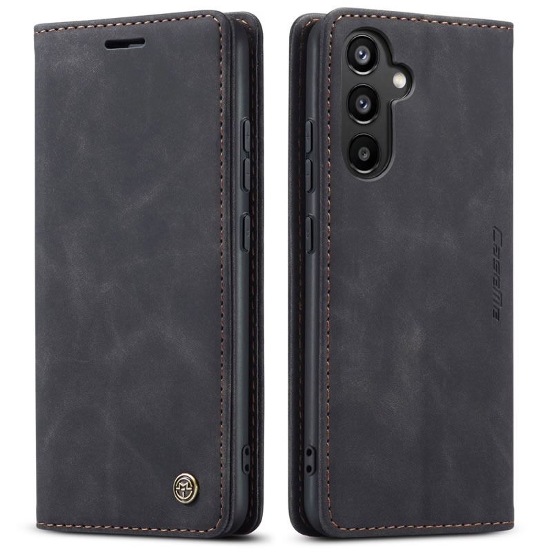 Samsung Galaxy A16,A24,A25,A34 & A35 Soft Slim Folio Flip PU Leather Wallet Case with 2 Cards Slot - Image 9