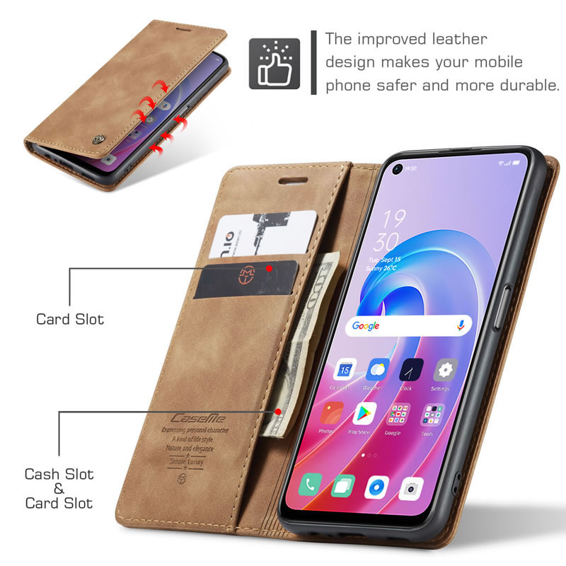 CaseMe Samsung Galaxy S10 Series Retro Leather Wallet Case - Image 3