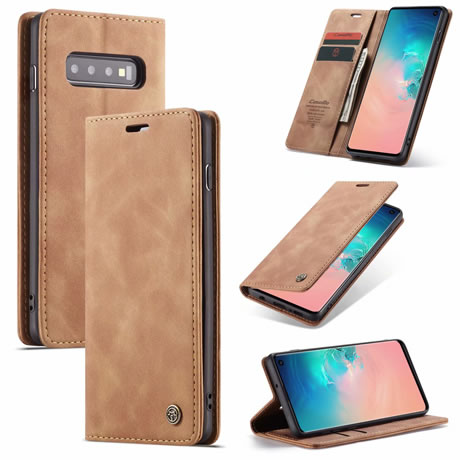 CaseMe Samsung Galaxy S10 Series Retro Leather Wallet Case - Image 10