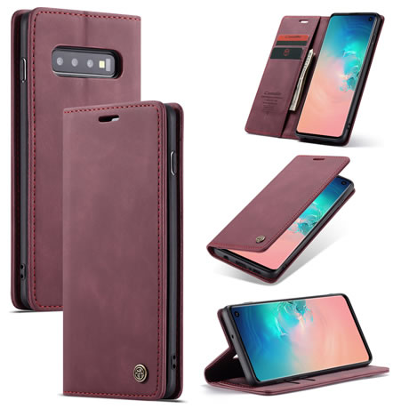 CaseMe Samsung Galaxy S10 Series Retro Leather Wallet Case - Image 7