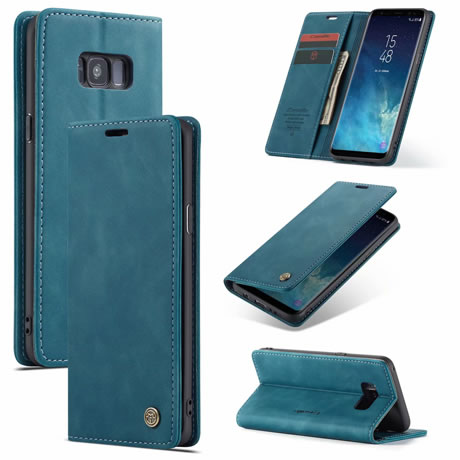 CaseMe Samsung Galaxy S8 &S9 Series Soft Slim Folio Flip PU Leather Wallet Case with 2 Cards Slot - Image 10