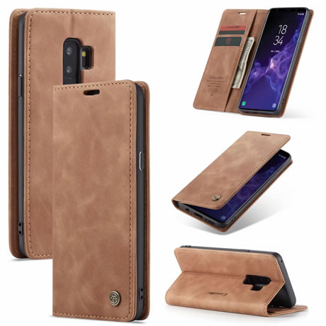 CaseMe Samsung Galaxy S8 &S9 Series Soft Slim Folio Flip PU Leather Wallet Case with 2 Cards Slot - Image 9