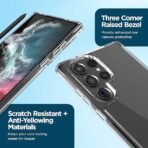 Samsung Galaxy S21 Ultra, S22 Ultra and S23 Ultra Premium Anti Burst Case Shockproof Armour Soft Transparent - Image 4