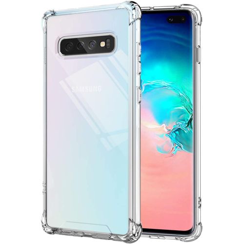 Samsung Galaxy S10 Series Antiburst Shockproof Bumper Protective Phone Cover, Hybrid Design Hard PC Back with Flexible TPU Frame