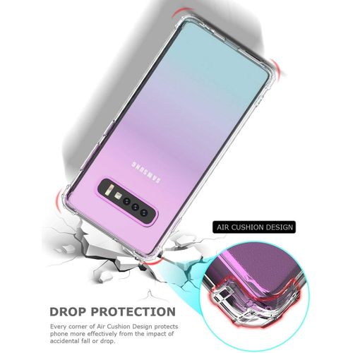 Samsung Galaxy S10 Series Antiburst Shockproof Bumper Protective Phone Cover, Hybrid Design Hard PC Back with Flexible TPU Frame - Image 11