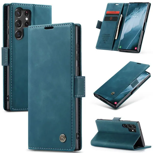 Samsung Galaxy S21 Ultra,S22 Ultra, S23 Ultra and S24 Ultra Premium CaseMe Flip Leather Cover - Image 3