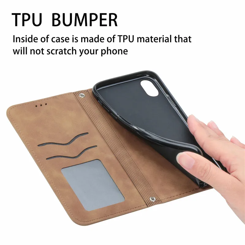 Oppo Reno 3,Reno 4, Reno5 and Reno 6 5G Premium Original and Authentic PU Leather Flip Wallet cover case - Image 7