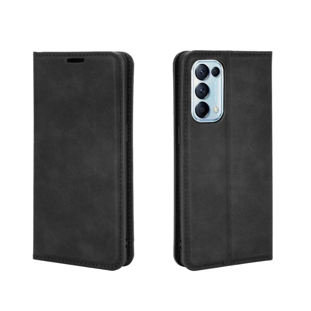 Oppo Reno 3,Reno 4, Reno5 and Reno 6 5G Premium Original and Authentic PU Leather Flip Wallet cover case - Image 5