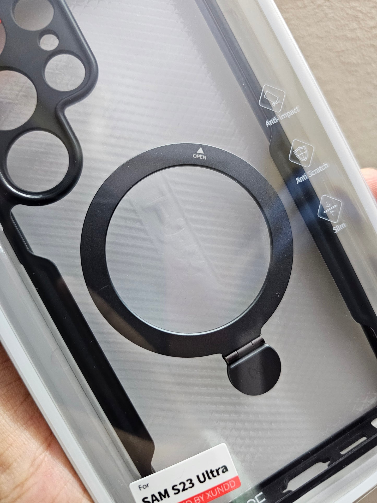 Xundd Clear Magsafe with Stand Shockproof Case For Samsung Galaxy S22 Ultra, S23 Ultra,S24, S24 Plus and S24 Ultra. - Image 9