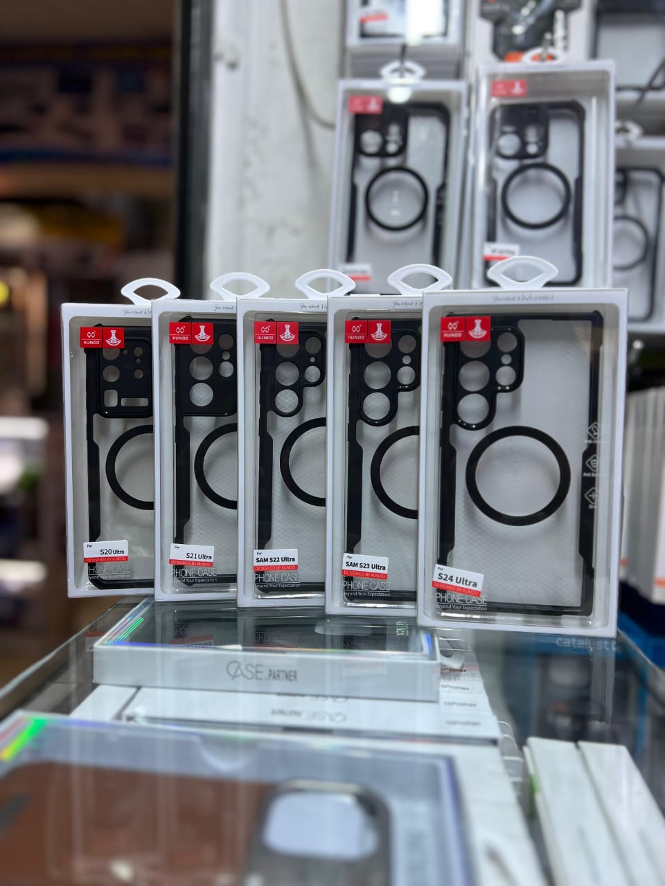 Xundd Clear Magsafe with Stand Shockproof Case For Samsung Galaxy S22 Ultra, S23 Ultra,S24, S24 Plus and S24 Ultra.