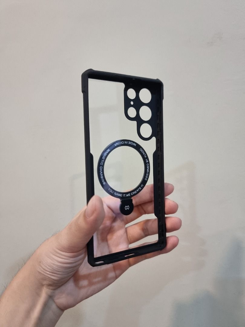 Xundd Clear Magsafe with Stand Shockproof Case For Samsung Galaxy S22 Ultra, S23 Ultra,S24, S24 Plus and S24 Ultra. - Image 4