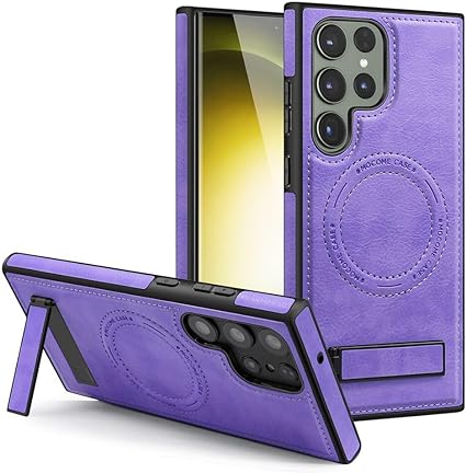 Samsung Galaxy S25 Series Magnetic PU Leather Magsafe Protective Cover Case - Image 2