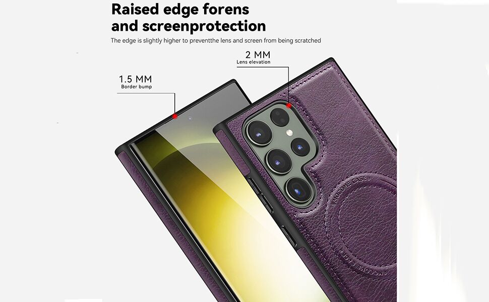 Samsung Galaxy S25 Series Magnetic PU Leather Magsafe Protective Cover Case - Image 10