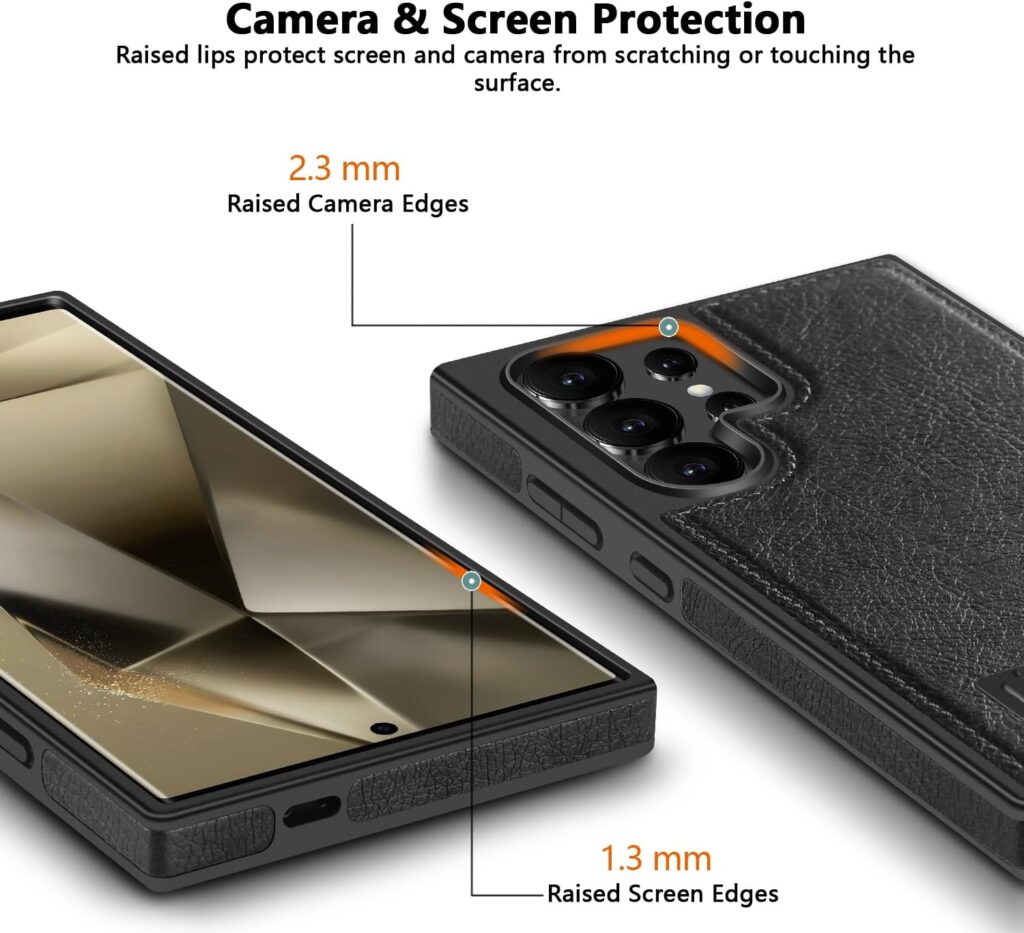 Samsung Galaxy S25 Series Magnetic PU Leather Magsafe Protective Cover Case - Image 13