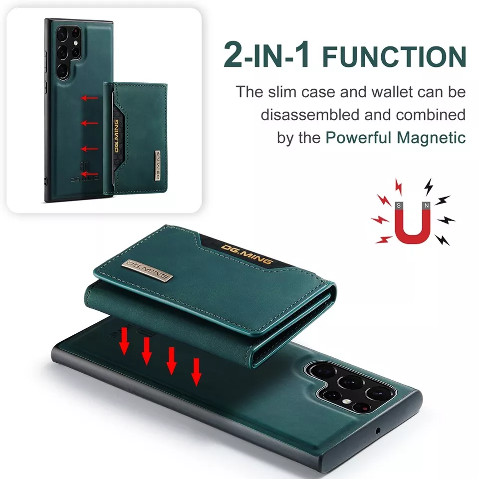 Samsung S22 Ultra,Samsung S23 Ultra and Samsung S24 Ultra Luxury Premium Luxury 2in1 Separable Leather Card Slot Wallet Magnetic Phone Case - Image 11