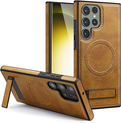 Samsung Galaxy S25 Series Magnetic PU Leather Magsafe Protective Cover Case - Image 3