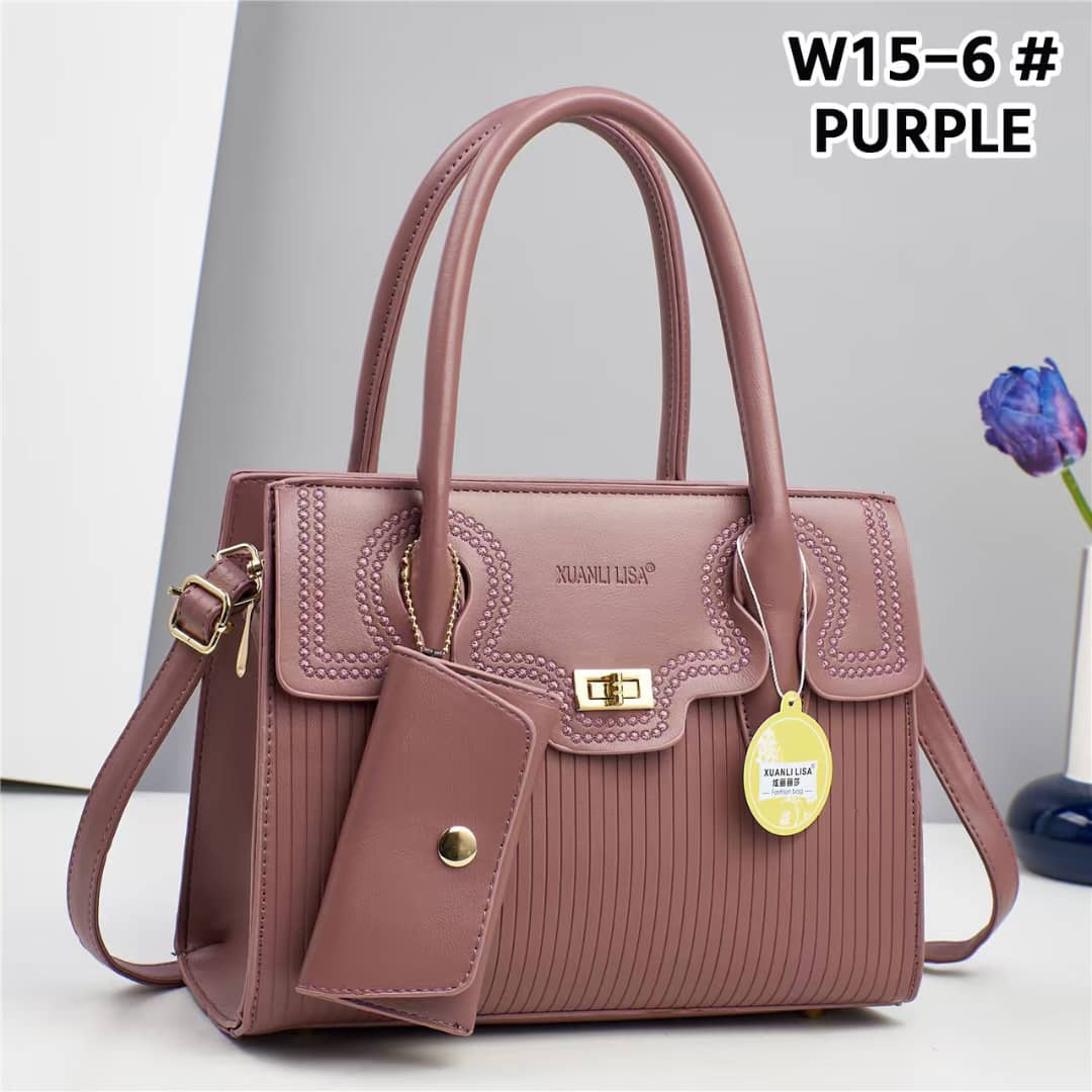Classic Golden Grain Leather Pattern Multifunctional Crossbody Shoulder Handbag - Image 9