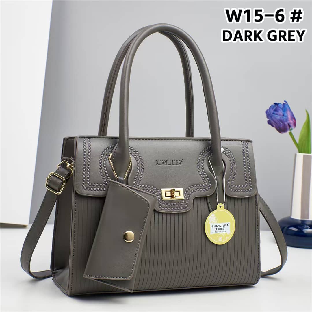 Classic Golden Grain Leather Pattern Multifunctional Crossbody Shoulder Handbag - Image 6