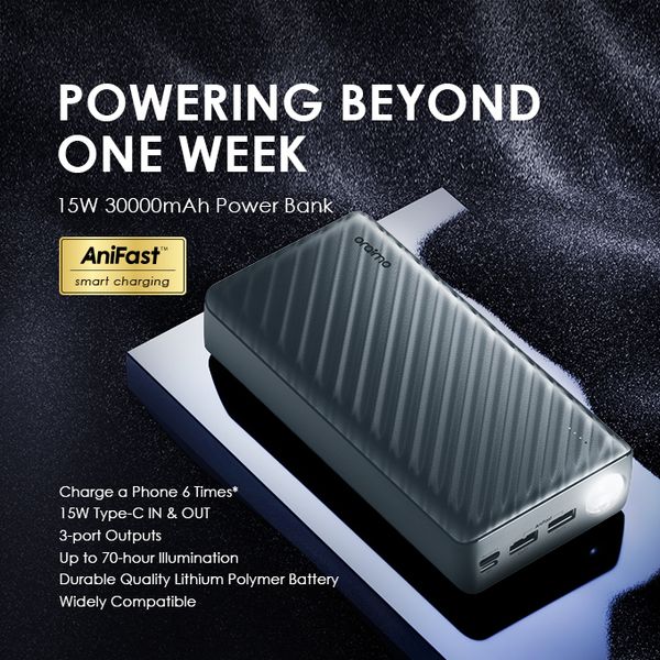oraimo PowerBox 300 Lit 30000mAh 15W Power Bank - Image 9