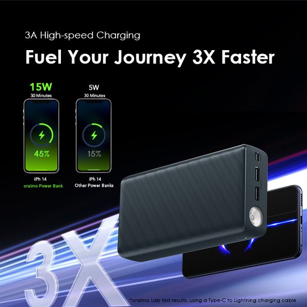 oraimo PowerBox 300 Lit 30000mAh 15W Power Bank - Image 5