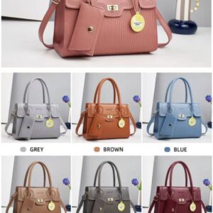 Classic Golden Grain Leather Pattern  Multifunctional Crossbody Shoulder Handbag